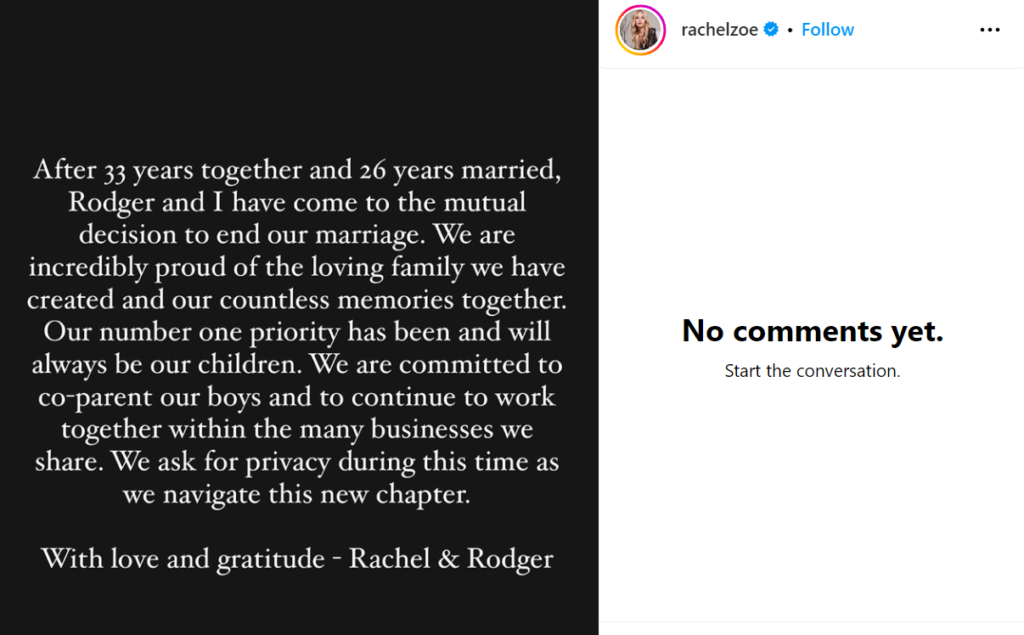 Rachel Zoe and Rodger Berman Officially Divorced